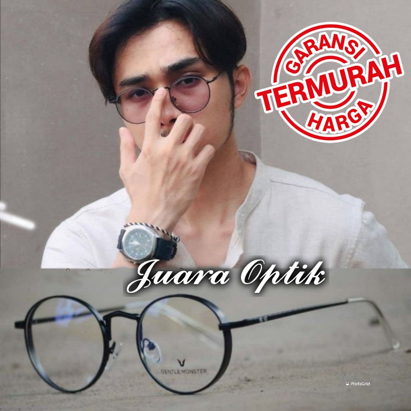 KACAMATA WANITA DAN PRIA 1738 KACA MINI BULLY KACAMATA MINUS + LENSA PHOTOCROMIC BLUERAY ANTI RADIAS