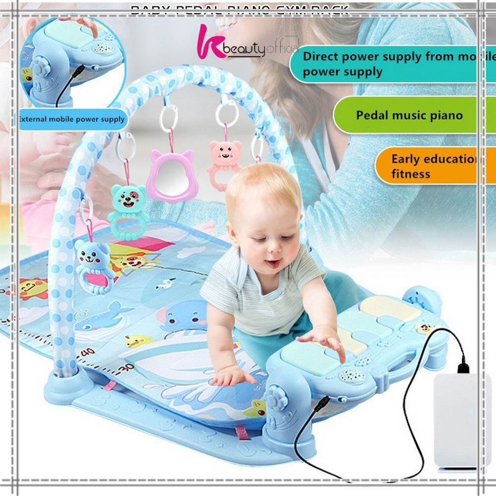 KB M15 16 Baby Play Gym  Mainan Anak Bayi Rattle Piano  