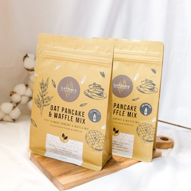 

PROMO [COD] Oat Pancake Mix (Twin Package) OatBarn | Premiks Pancake 2x250 Gram