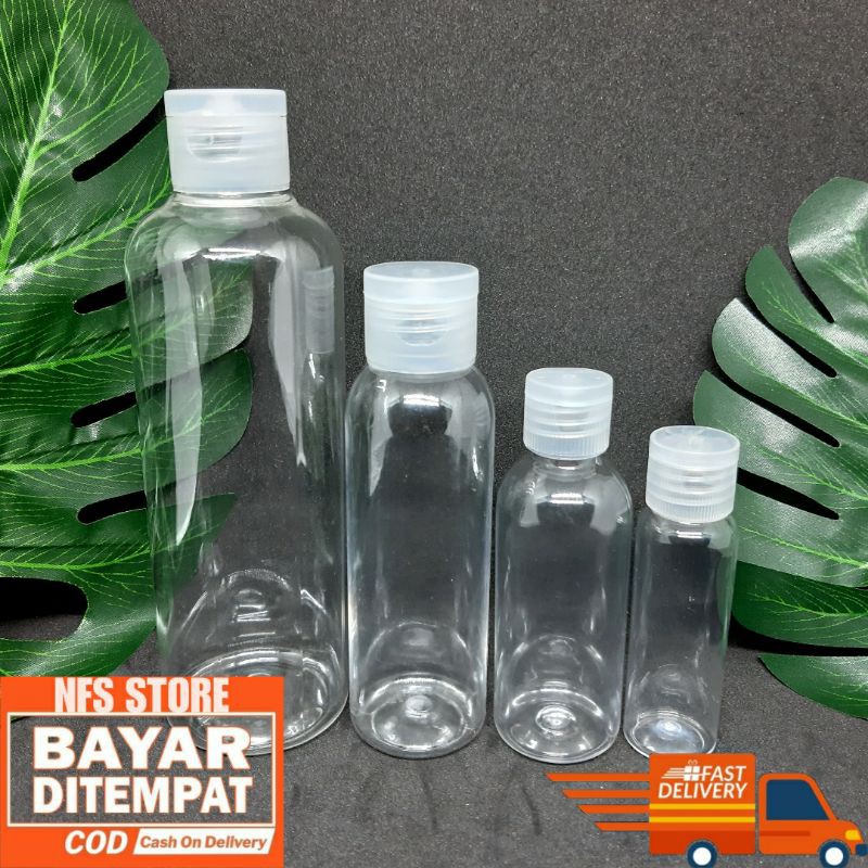 Botol Fliptop 250ml / Fliptop 100ml / Fliptop 60ml / Fliptop 30ml / Botol fliptop sanitizer