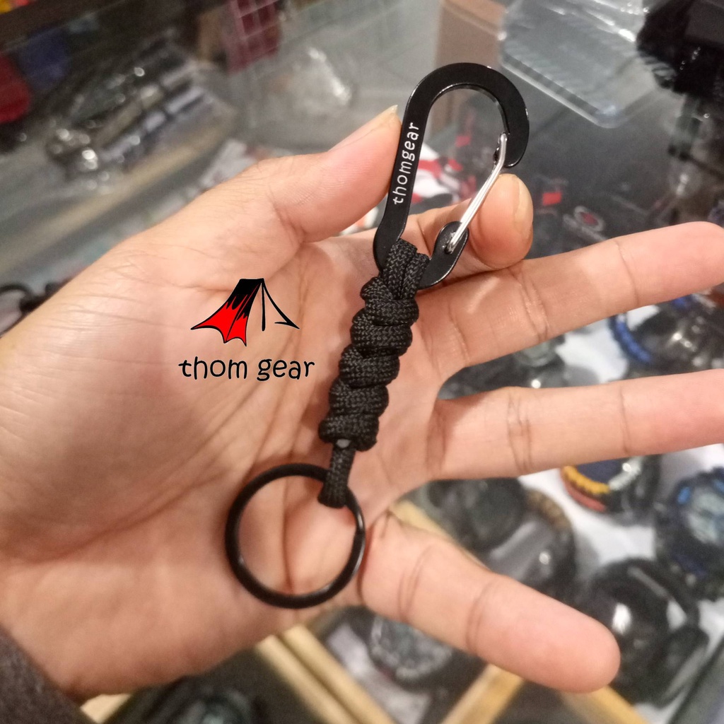 Gantungan Kunci Kontak Motor Mobil Sepeda Carabiner Aluminium Aesthetic Custom Thomgear Indonesia