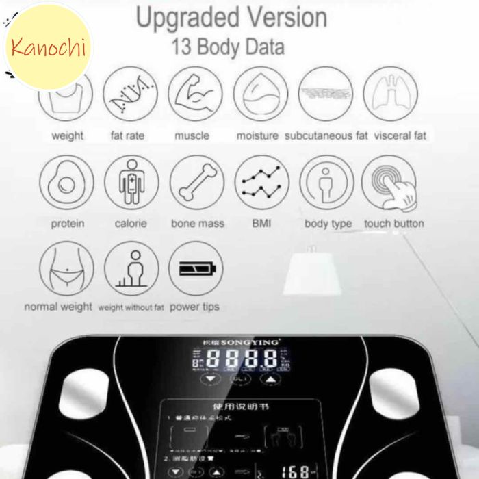 Timbangan Badan Digital Body Fat Monitor With App Smart Weight Scale