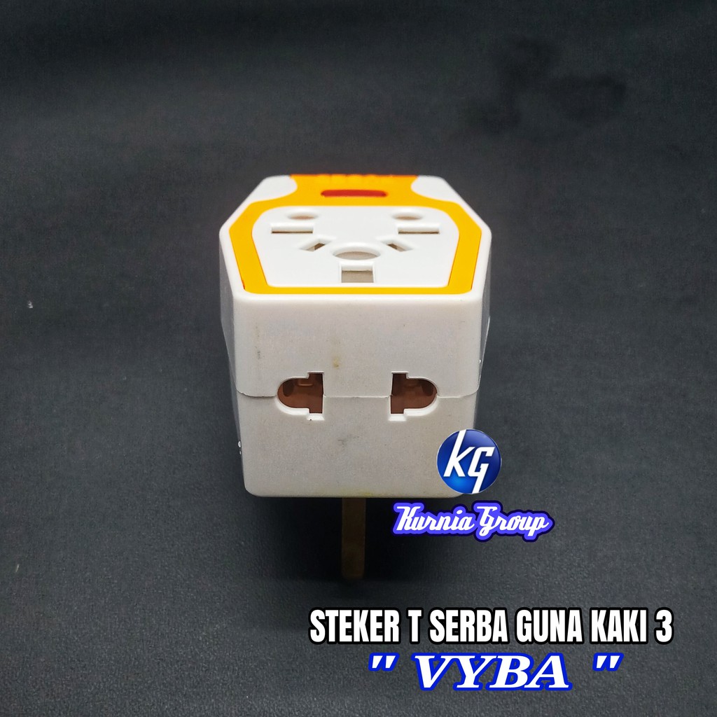 OVER STEKER KAKI 3 JEK T CABANG 3 KOMBINASI MULTI TRAVER ADAPTOR SERBAGUNA VYBA NCE G719L LUAR NEGRI