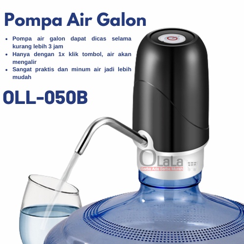 Pompa Galon Elektrik Recharge Dispenser Air Galon Charge DISPENSER USB OLL-050B