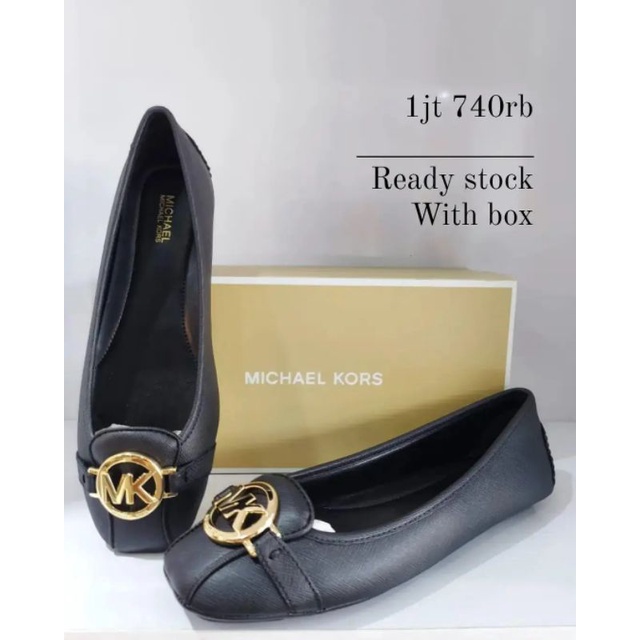 Michael Kors Fulton Flat Shoes Leather Black