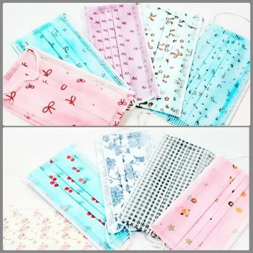 Masker Motif Earloop Dewasa Motif isi 10 lembar