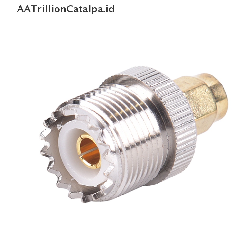 (AATrillionCatalpa) Adapter Konektor RF SMA Male Ke UHF PL259 SO239 Female