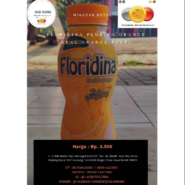 

Minuman Botol Floridina Florida Orange