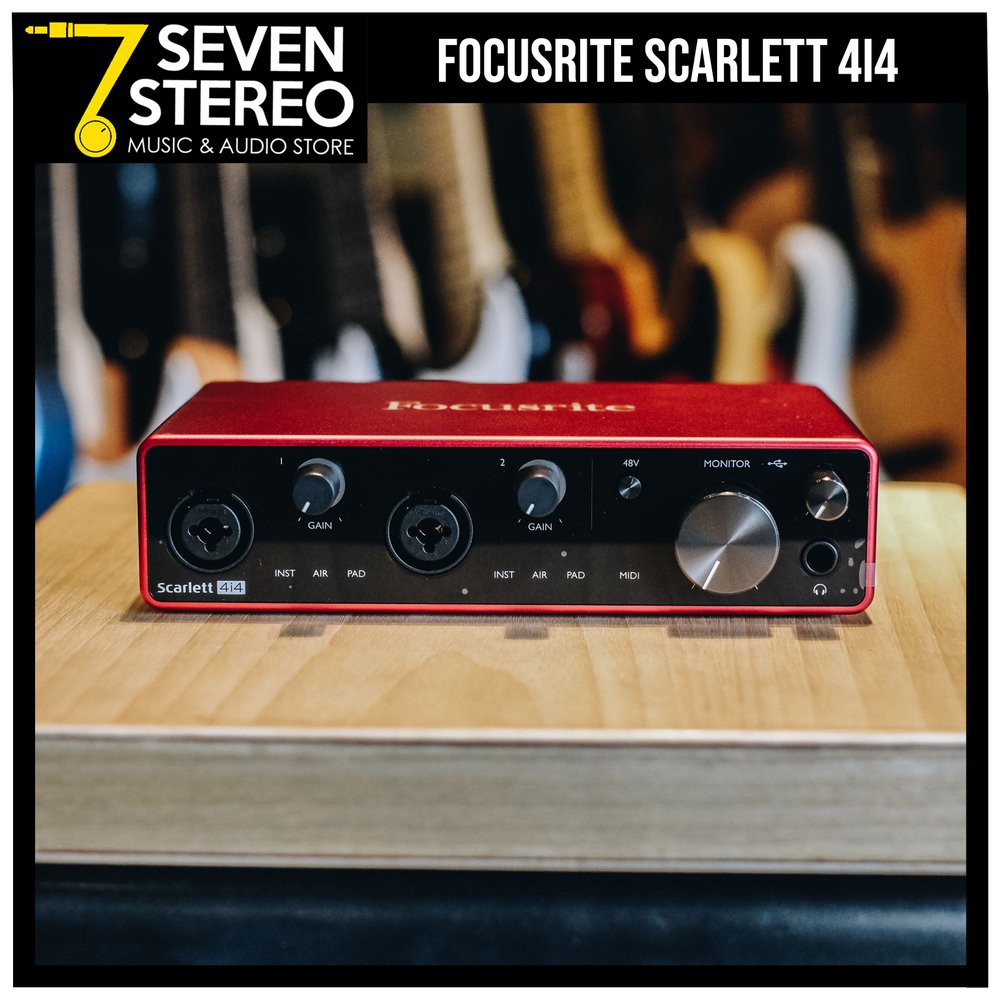 Focusrite Scarlett 4i4 3rd Gen USB Audio Interface - Soundcard Recording