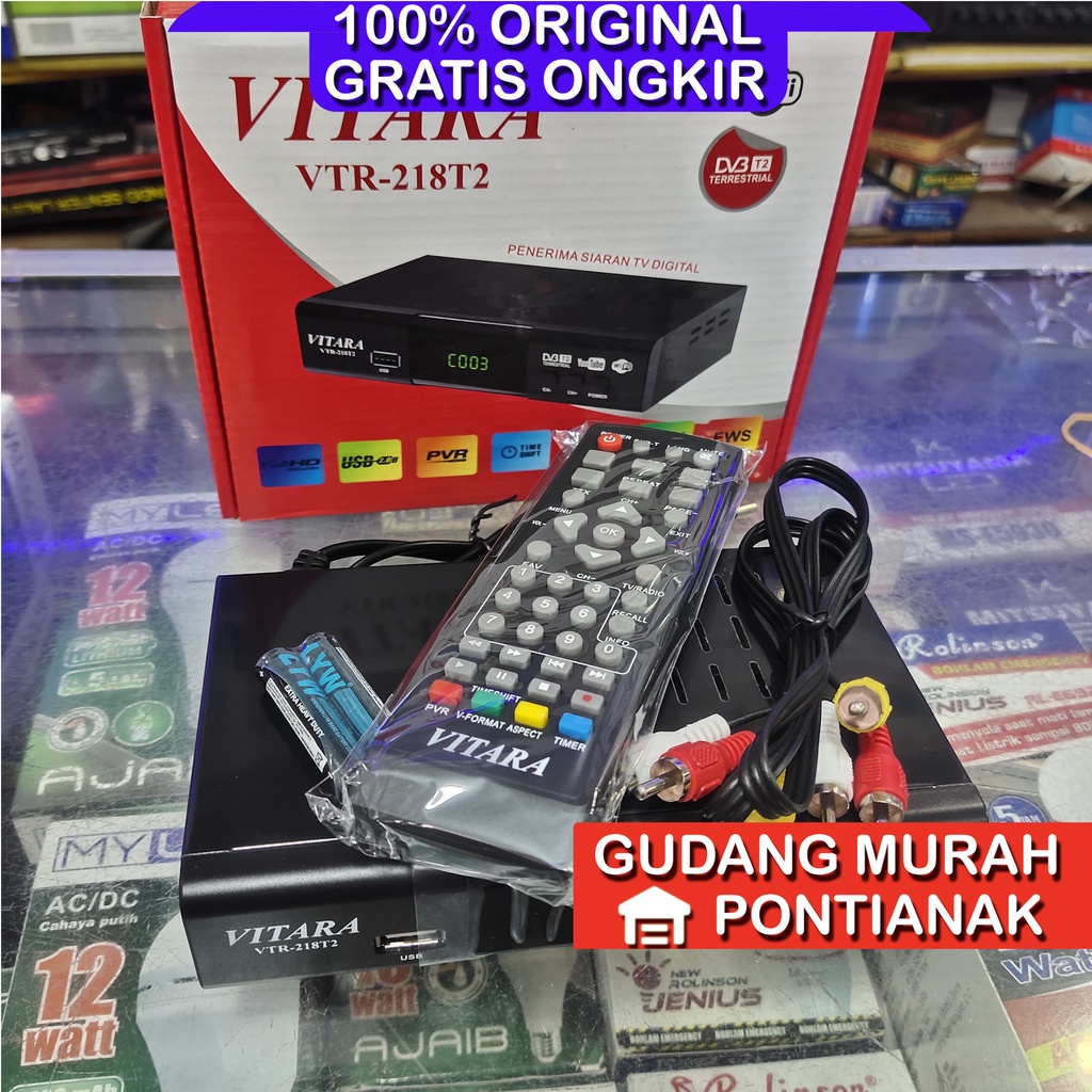 Set Top Box SOGO / Vitara VTR 218T2 untuk Chanel DIGITAL ubah tv biasa jadi digital