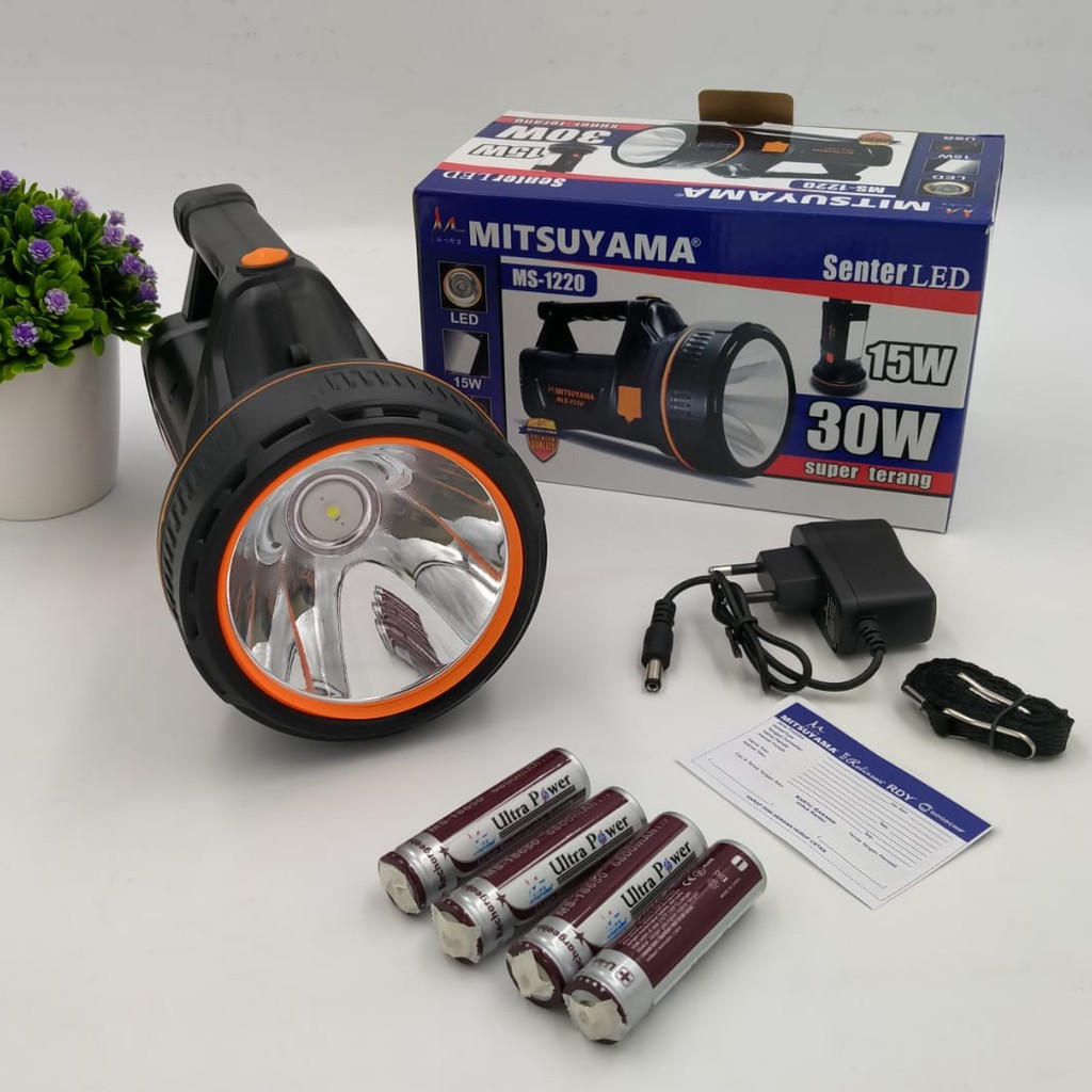 PROMO TERBESAR!! SENTER LED MS-1220 / MS-1221 / SURYA L10W 30LED BATERAI RECHARGEABLE SENTER TANGAN SENTER TENTENG SENTER CAMPING