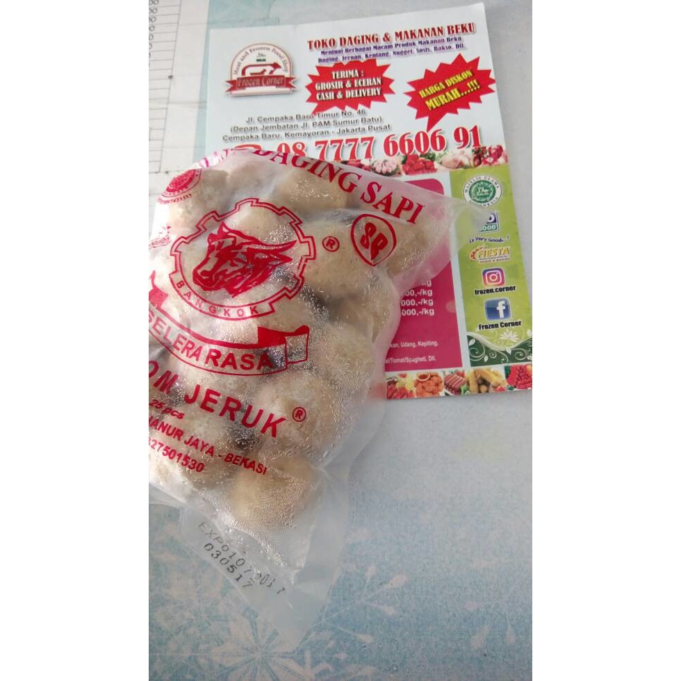

Bakso Cap Jeruk SB Selera Rasa Isi 25pcs Enak & Praktis