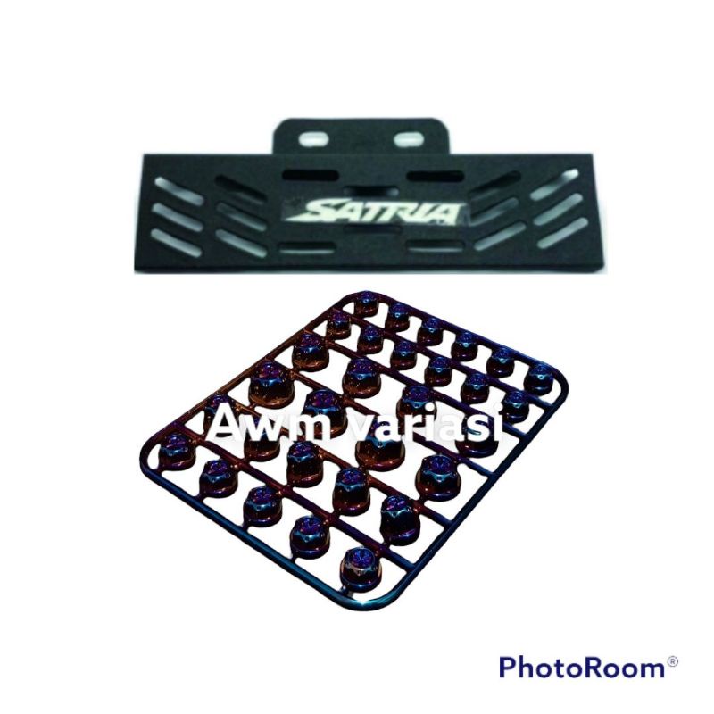 [Paket 2 in 1 ] Tutup Radiator Satria FU + Cover Monel Baut