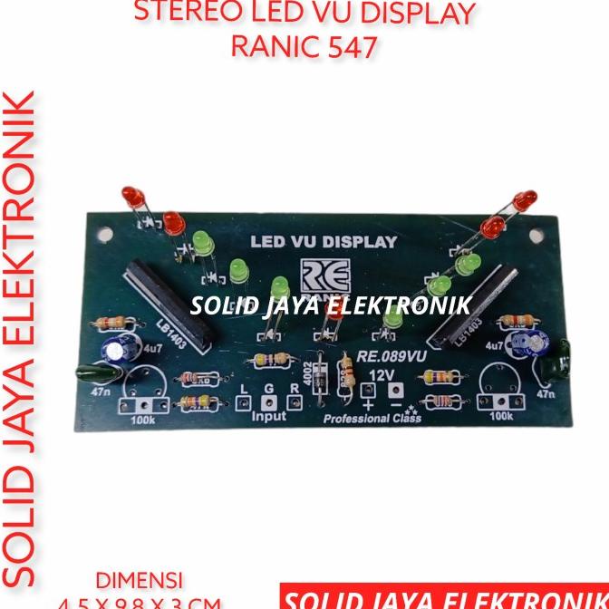 Lampu Led Vu Stereo Display Kit 11 Lampu Led Vu Ranic 547