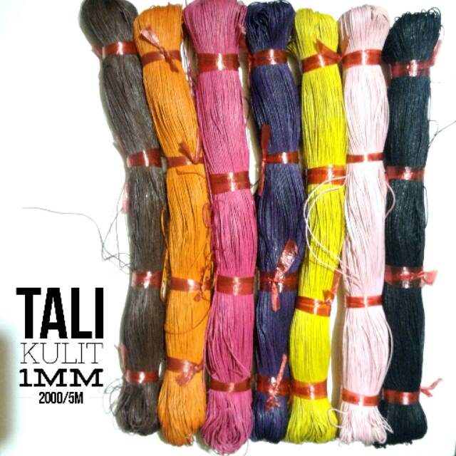 Tali semi kulit 1mm -bahan aksesoris