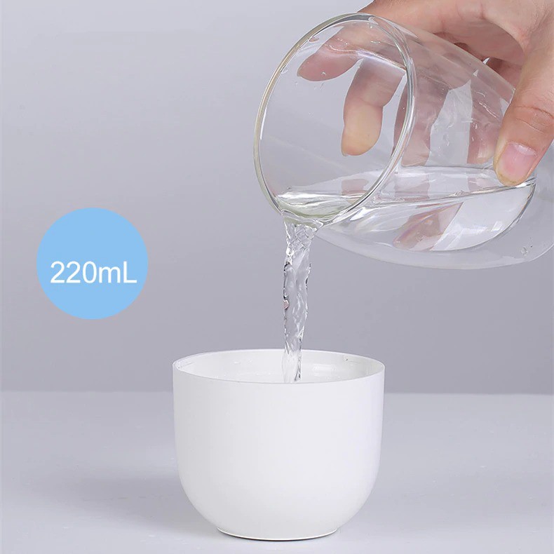 Vinkkatory Mini Air Humidifier Aromatherapy Oil Diffuser LED Light 220ml - WWA187 - White
