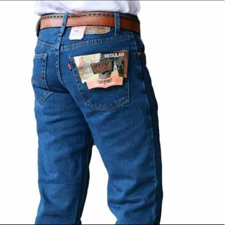 Reguler Fit - Celana Jeans levis standart Untuk Pria Warna Biru tua (Navy Blue)