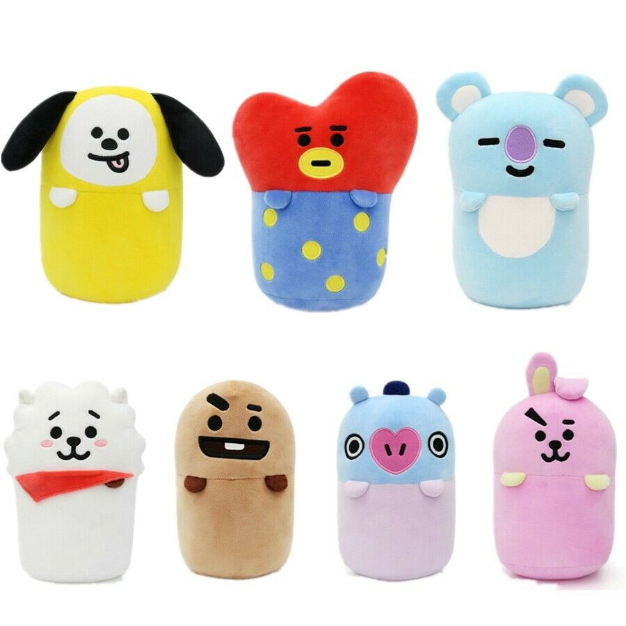 Boneka Bantalk Mini Bentuk Member BTS  Kartun Bahan Plush 