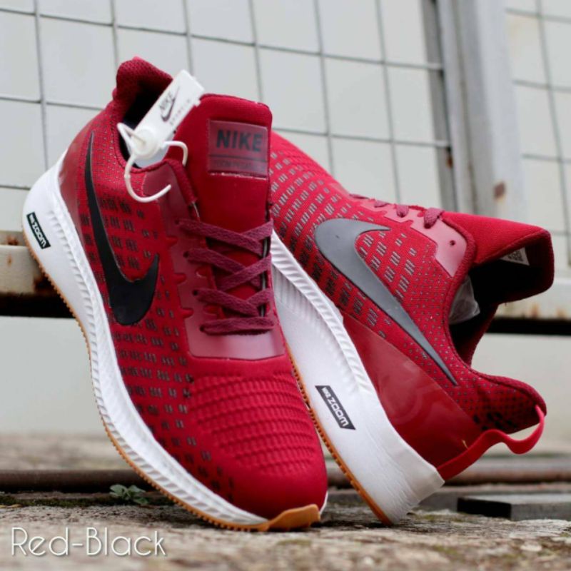PREMIUM SNEAKERS  NIKE ZOOM RUNNING PEGASUS TURBO 35 REACT SPORT MEN MERAH PUTIH HIGH QUALITY.