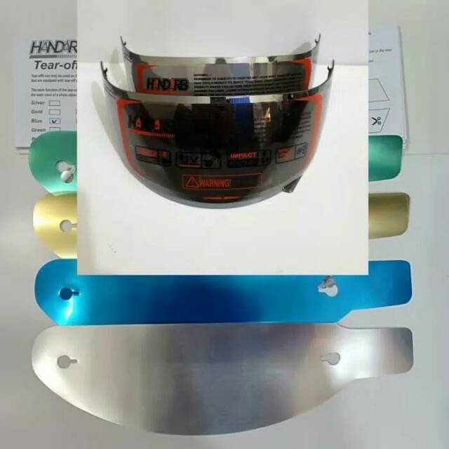 (COD⭐⭐)Paket kaca helm flat visor +taer off +posh pnp kyt r10 kyt rc-7 kyt k2 rider (kaca silver)