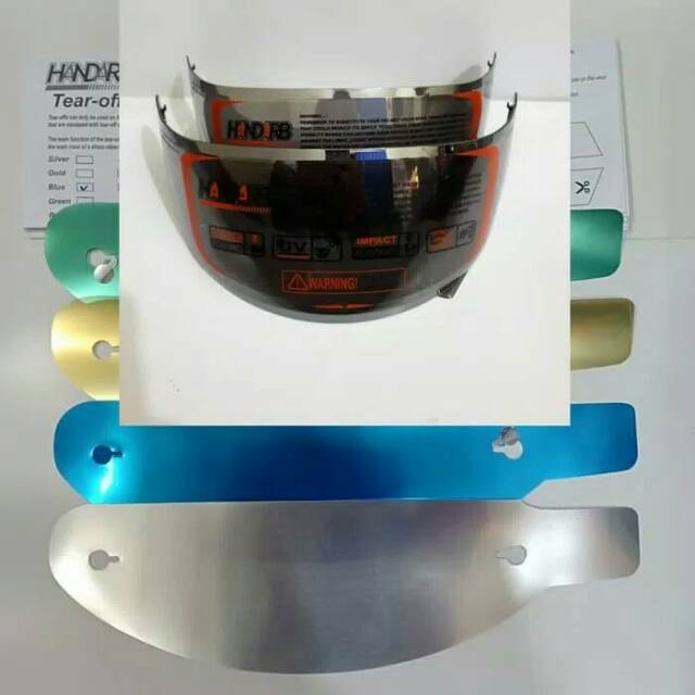 (COD⭐⭐)Paket kaca helm flat visor +taer off +posh pnp kyt r10 kyt rc-7 kyt k2 rider (kaca silver)