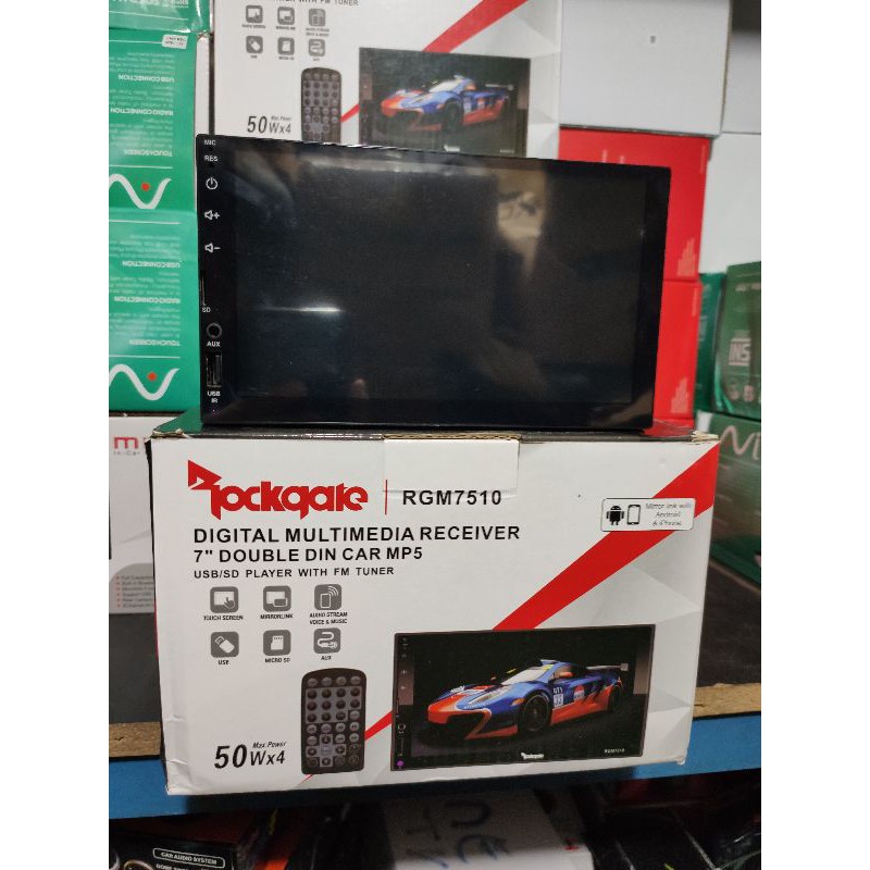 headunit 2din ROCKGATE RGM7510 deckless, Bluetooth, usb, radio