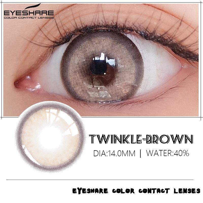 [COD]TWINKLE~PURPLE BROWN ~SOFTLENS INNOCENT NORMAL &amp; MINUS BY EXOTICON BIG EYES WARNA PERI MUSIM PANAS BLUE BROWN GRAY Softlen Soflen Soflens