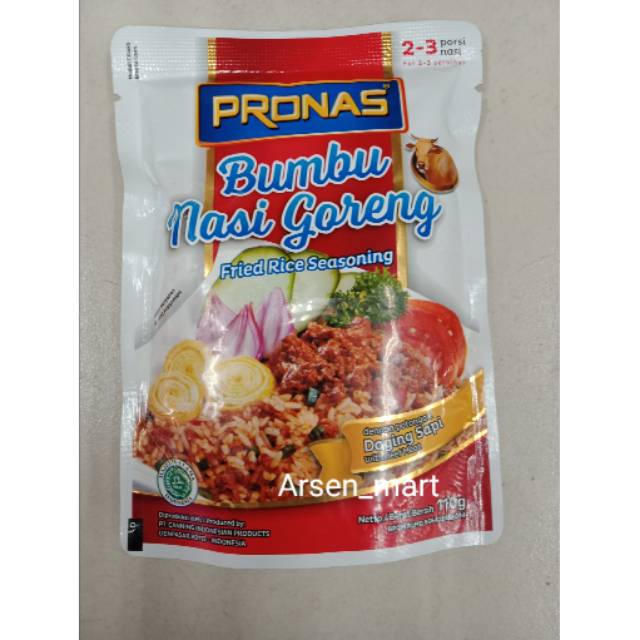 

Pronas bumbu nasi goreng 110gram Ayam/Sapi