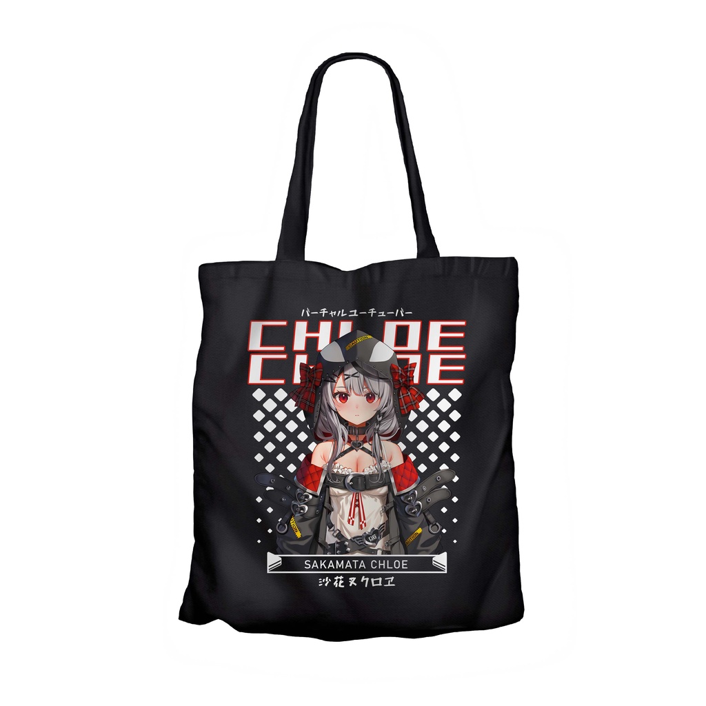Tote bag infinite anime vtuber SAKAMATA CHLOE - HOLOLIVE JP material canvas
