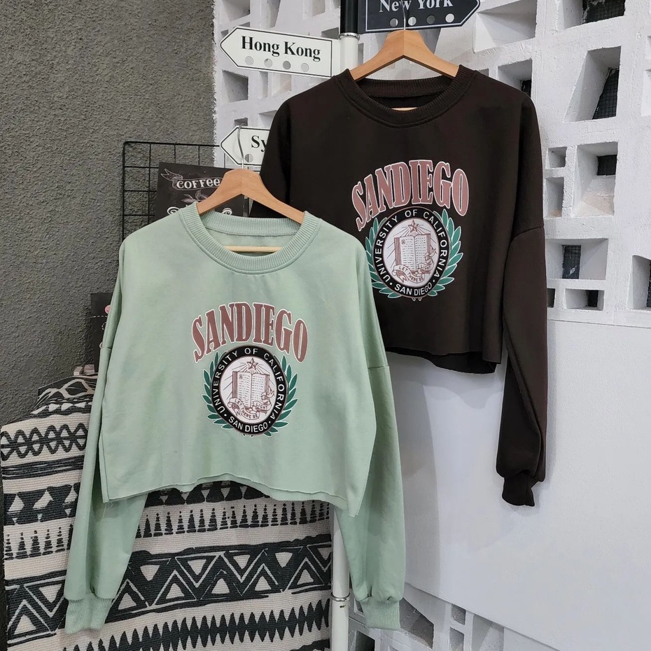 [CYC | COD] REALPICT | Outwear Sandiego Crope Sweater | Fleece Outer Wanita Trendy Murah