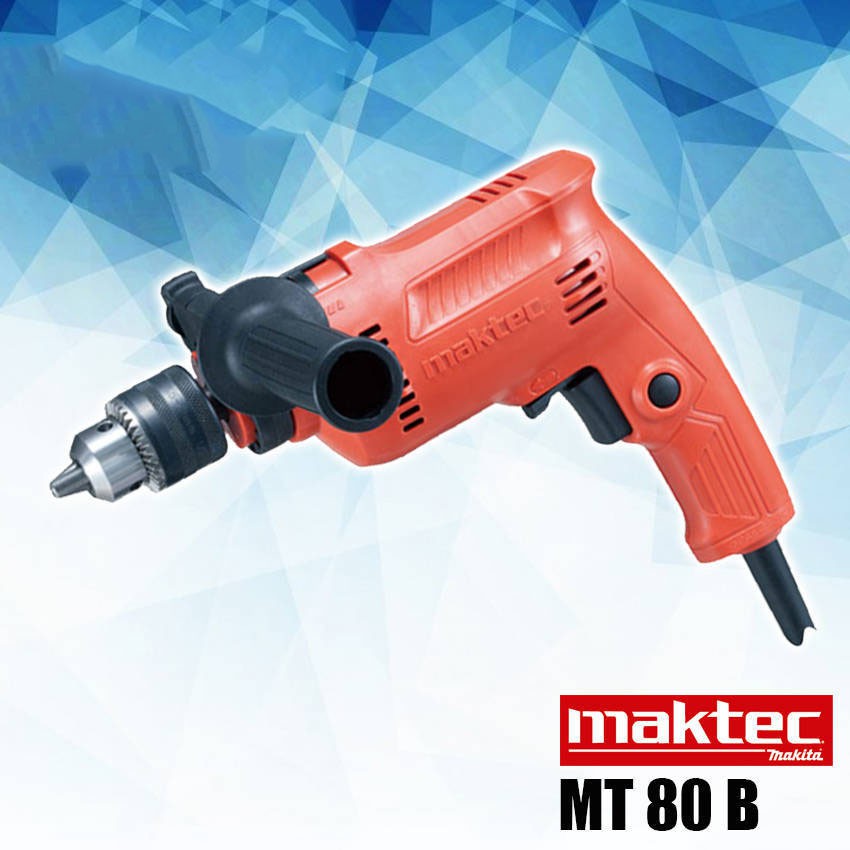 MESIN BOR TANGAN MAKTEC MT80B - MT 80 B Bor Besi-Tembok 13 mm 500 W