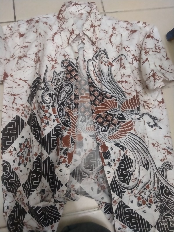 Bswart Batik Hrb026 Kenongo Hem Pendek Padi Pekalongan M L Xl Batik Pria Murah Modern Grosir Eltobeb