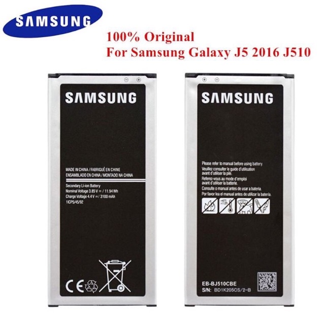 Batterai Samsung Galaxy J5 2016 / J510 Model Original Baterai