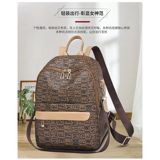 ( 2PC 1KG ) GTBI998877105 New Arrival  !!!  Tas  Ransel Wanita Import   Backpack  Terbaru