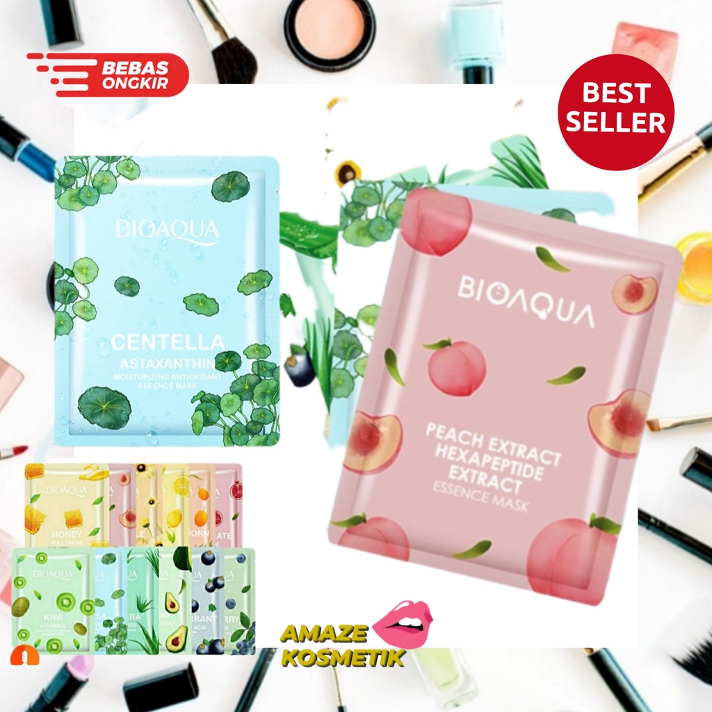 BIOAQUA Essence Mask Sheet 25g BPOM BARU !!