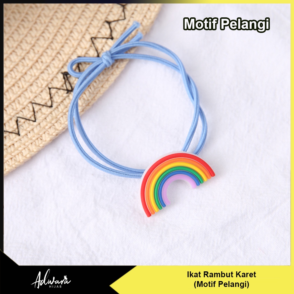 Ikat Rambut Motif Buah Buahan Lucu / Japanese Style Hair Ring Fashion