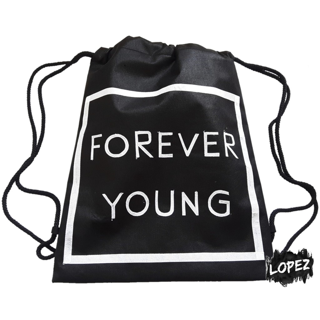 Tas Jaring Forever Young / Tas Serut Quotes / Tas Ransel Quote Lopez
