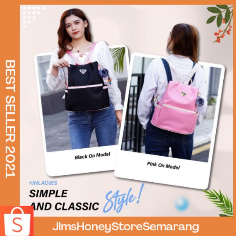 PROMO TAS (ORI) JIMSHONEY HELLEN BACKPACK TAS RANSEL JIMSHONEY TERBARU ORIGINAL