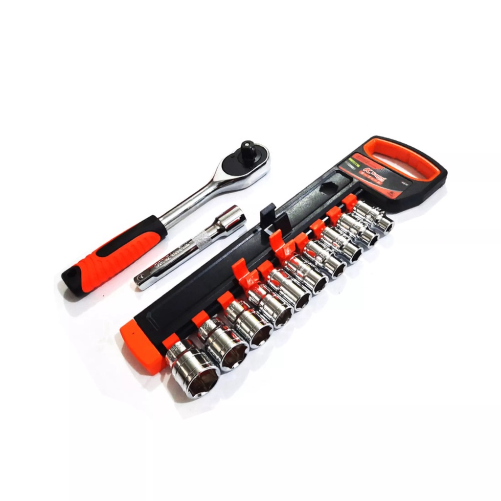 PROMO!!!KUNCI SOCK SOKET SET 1/2 in KUNCI SOKET PAS - KUNCI PAS 10 - 32 mm  24 pcs ada juga KAPUSI Kunci Shock / Kunci Sok Set 1/2inch 12 pcs dan 1/4inch 46 Pcs Full Lengkap Socket Tool Kit Pas Ring L Motor Mobil-kapusi 1/2