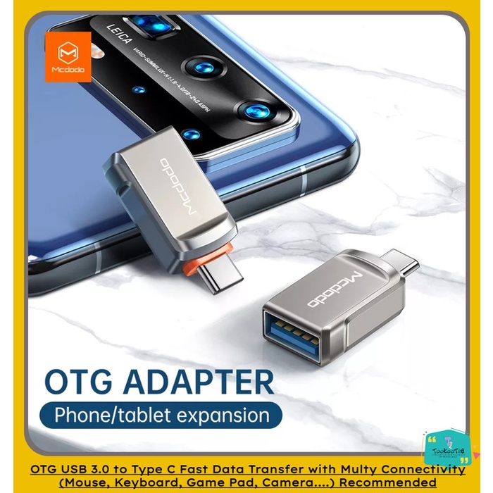 MCDODO OTG Adapter Converter USB 3.0 to Type C Data Transmission