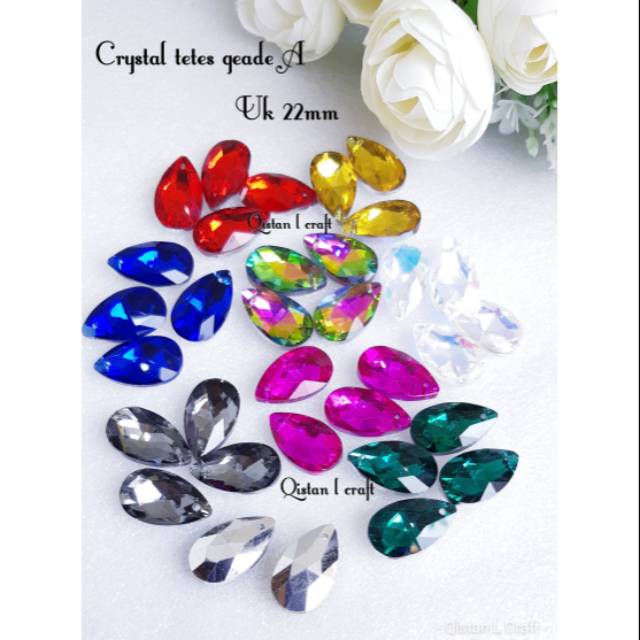 Crystal tetes  uk 22mm 144pcs