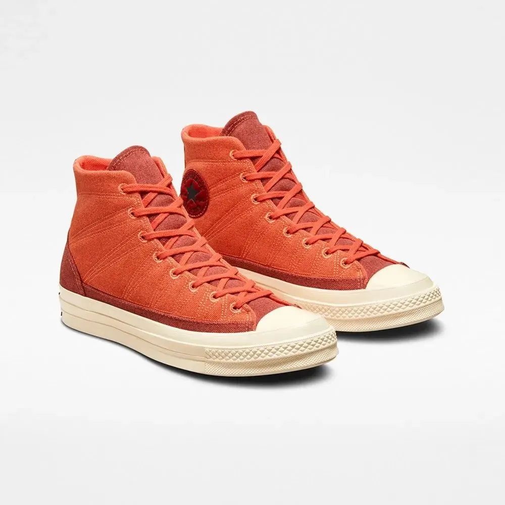 Converse Chuck 70 High Hiking Stiched Fire Opal Dark Terracotta lvory Natural