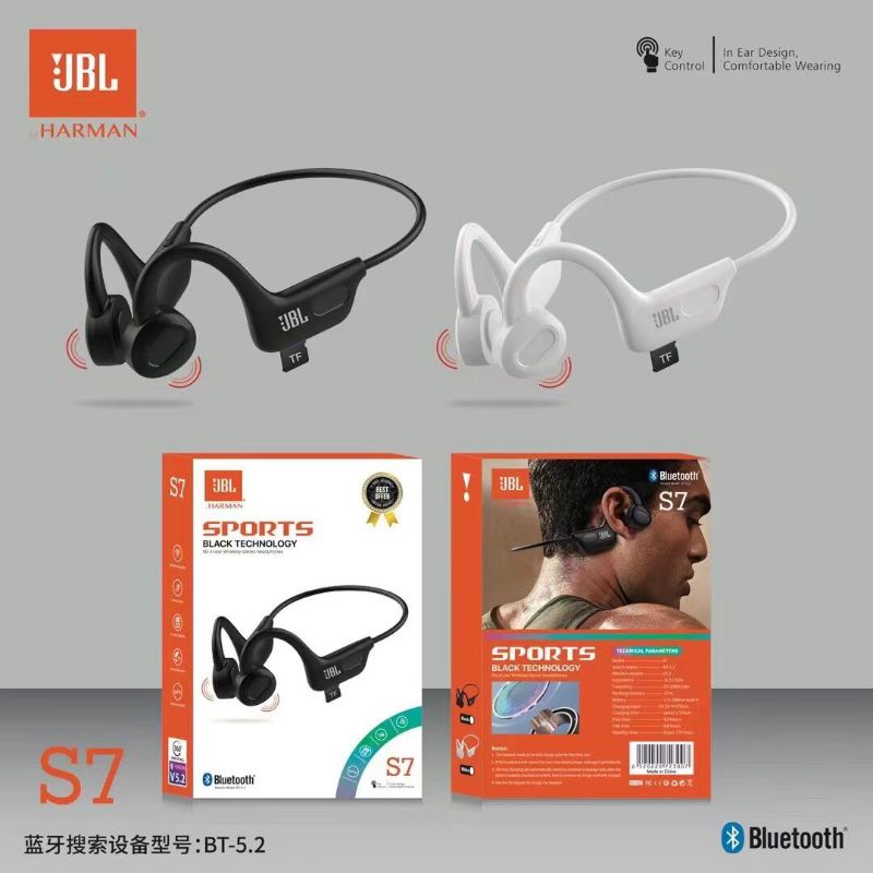 Termurah Headset bluetooth Sports S7 original wireless