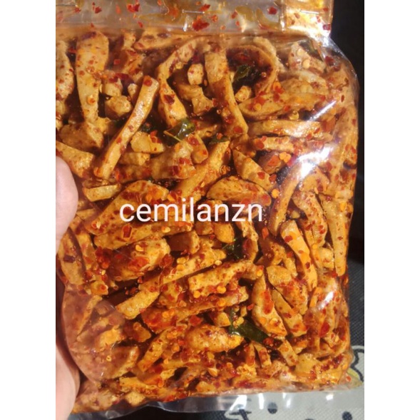 

Basreng pedas daun jeruk cemilan baso goreng stik kemasan 500gram