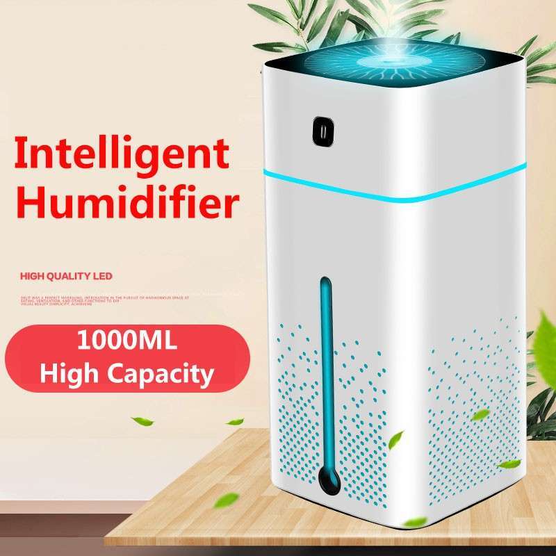 Humidifier Diffuser Kapasitas 1000ml Air Purifier USB Atomizer Ultrasonik Penjernih Udara Aroma