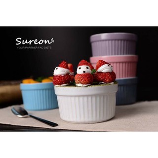 RAMEKIN BULAT BAHAN KERAMIK  IMPORT  BERBAGAI WARNA HARGA  