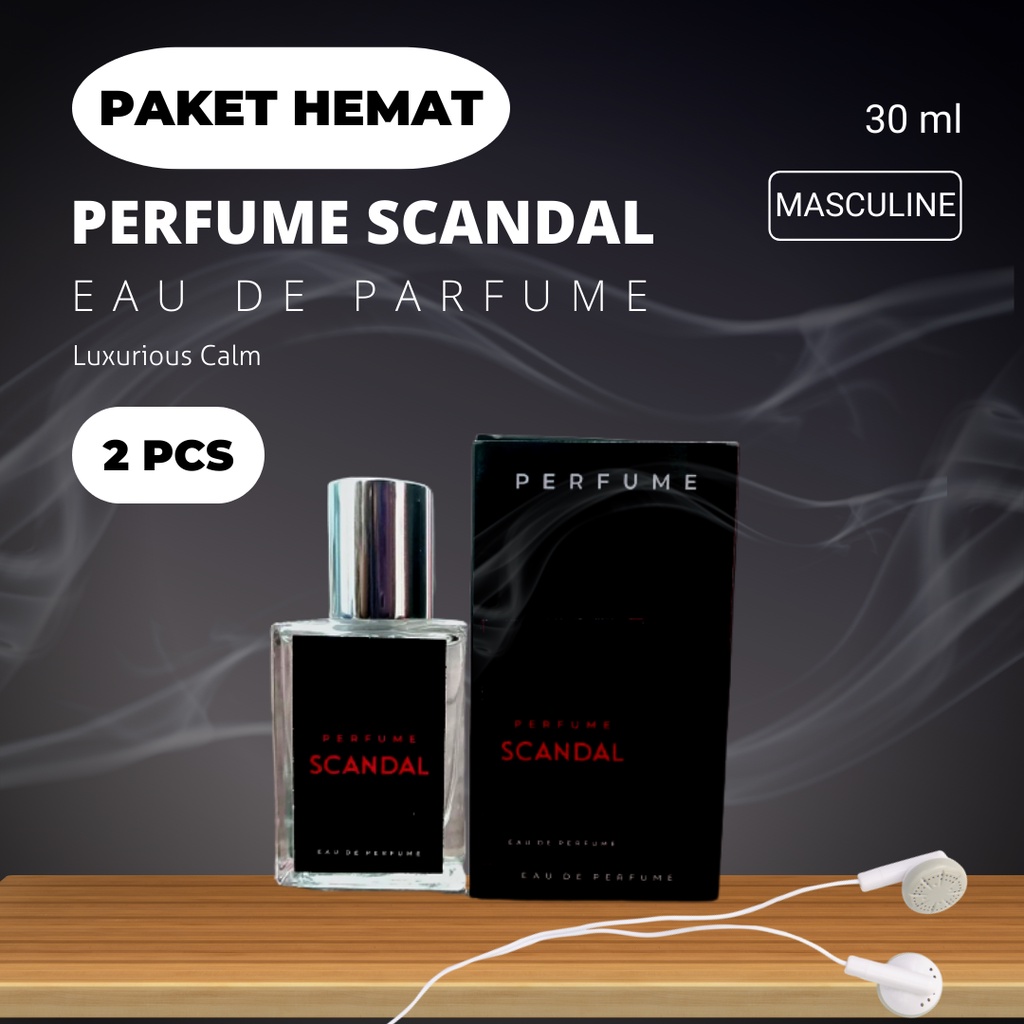 PAKET HEMAT 2 pcs-PARFUME SCANDAL-Pemikat Wanita Aroma Masculine