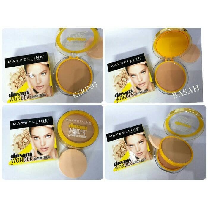 TERMURAH DREAM WONDER - Bedak Maybelline Powder 2in1 Kemasan Mika Kuning