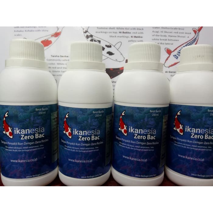 Obat Ikan Koi Mujur . Zero Bac 250 ml