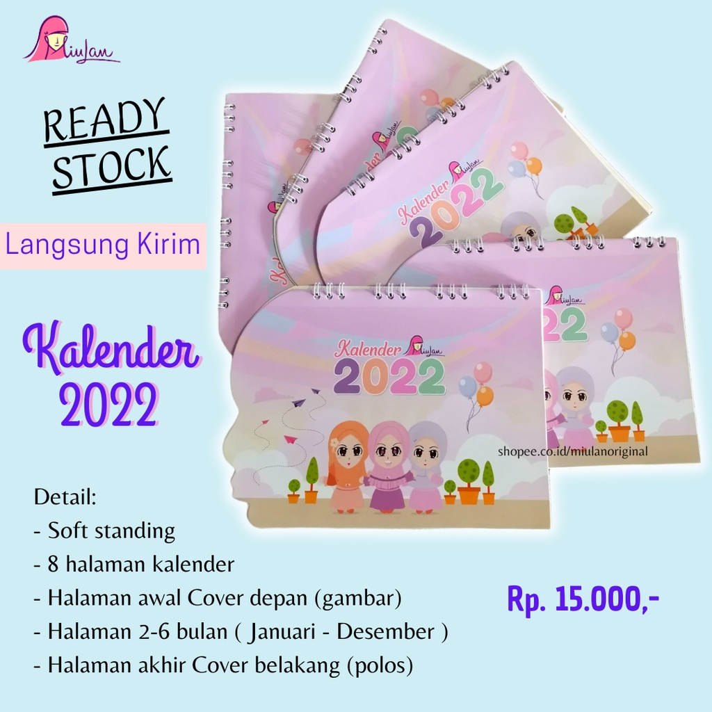 

Kalender Duduk 2022 / Kalender Jawa dengan Weton / Kalender Aesthetic Desain by Miulan / Kalender Meja 2022 / Kalender Lucu Berwarna Pink